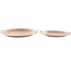 imageDeco 79 Aluminum Metal Tray Set of 2 27quot 22quotW Bronze