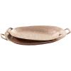 imageDeco 79 Aluminum Metal Tray Set of 2 27quot 22quotW Bronze