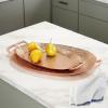 imageDeco 79 Aluminum Metal Tray Set of 2 27quot 22quotW Bronze