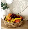 imageDeco 79 Dried Plant Handmade Woven Tray Set of 2 18quot 20quotW Brown