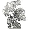 imageDeco 79 Glass Abstract Handmade Decorative Sculpture Freeform Home Decor Statue with Clear Square Base Accent Figurine 8quot x 5quot x 18quot Clear6 x 3 x 10
