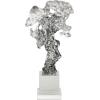 imageDeco 79 Glass Abstract Handmade Decorative Sculpture Freeform Home Decor Statue with Clear Square Base Accent Figurine 8quot x 5quot x 18quot Clear8 x 4 x 15