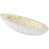 imageDeco 79 Mother of Pearl Shell Living Room Decor Tray Ottoman Tray Serving Tray 21quot x 8quot x 4quot White