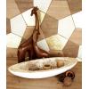 imageDeco 79 Mother of Pearl Shell Living Room Decor Tray Ottoman Tray Serving Tray 21quot x 8quot x 4quot White