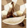 imageDeco 79 Mother of Pearl Shell Living Room Decor Tray Oval Serving Tray 22quot x 6quot x 10quot White