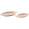 imageDeco 79 Aluminum Metal Tray Set of 2 27quot 22quotW Bronze