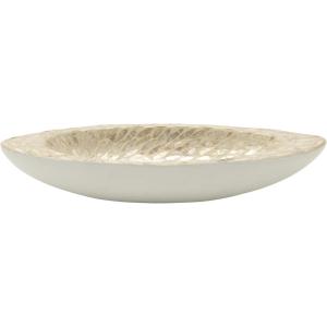 imageDeco 79 Mother of Pearl Shell Living Room Decor Tray Ottoman Tray Serving Tray 21quot x 8quot x 4quot White