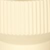 imageDeco 79 Ceramic Indoor Outdoor Planter Wide Small Planter Pot with Linear Grooves and Tapered Bases Set of 3 Planters 10quot 8quot 7quotW CreamCream