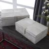 imageDeco 79 Leather Handmade Box with Hinged Lid Set of 2 17quot 14quotW Gray