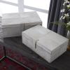 imageDeco 79 Leather Handmade Box with Hinged Lid Set of 2 17quot 14quotW Gray