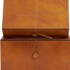imageDeco 79 Leather Handmade Decorative Box Storage Decorative Keepsake Boxes with Leather Loop Closure and Detailed Stitching Set of 2 Storage Boxes 11quot 10quot W Brown