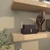 imageDeco 79 Leather Handmade Decorative Box Storage Decorative Keepsake Boxes with Snap Front Closure and Detailed Stitching Set of 2 Storage Boxes 10quot 8quot W Dark Brown