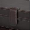imageDeco 79 Leather Handmade Decorative Box Storage Decorative Keepsake Boxes with Snap Front Closure and Detailed Stitching Set of 2 Storage Boxes 10quot 8quot W Dark Brown