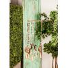 imageDeco 79 Metal Sun Stars Windchime with Glass Beads and Cone Bells 7quot x 7quot x 26quot GoldGold