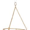 imageDeco 79 Metal Sun Stars Windchime with Glass Beads and Cone Bells 7quot x 7quot x 26quot GoldGold