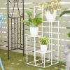 imageDeco 79 Modern Porcelain Set of 3 Planters 8quot 6quot 5quotH White