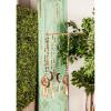 imageDeco 79 Metal Sun Stars Windchime with Glass Beads and Cone Bells 7quot x 7quot x 26quot GoldGold