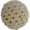 imageDeco 79 Jute Rope Handmade Decorative Ball Orbs ampamp Vase Filler with Varying Designs Set of 4 4quotW 4quotH BlueBeige