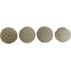 imageDeco 79 Jute Rope Handmade Decorative Ball Orbs ampamp Vase Filler with Varying Designs Set of 4 4quotW 4quotH BlueBeige