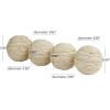 imageDeco 79 Jute Rope Handmade Decorative Ball Orbs ampamp Vase Filler with Varying Designs Set of 4 4quotW 4quotH BlueBeige