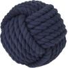 imageDeco 79 Jute Rope Handmade Decorative Ball Orbs ampamp Vase Filler with Varying Designs Set of 4 4quotW 4quotH BlueBlue