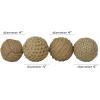 imageDeco 79 Jute Rope Handmade Decorative Ball Orbs ampamp Vase Filler with Varying Designs Set of 4 4quotW 4quotH BlueBrown