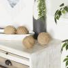 imageDeco 79 Jute Rope Handmade Decorative Ball Orbs ampamp Vase Filler with Varying Designs Set of 4 4quotW 4quotH BlueBrown