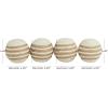 imageDeco 79 Jute Rope Handmade Decorative Ball Orbs ampamp Vase Filler with Varying Designs Set of 4 4quotW 4quotH BlueWhite