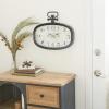 imageDeco 79 Metal Decorative Pocket Watch Style Wall Clock for Home and Room 18quot x 2quot x 16quot White