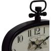 imageDeco 79 Metal Decorative Pocket Watch Style Wall Clock for Home and Room 18quot x 2quot x 16quot White