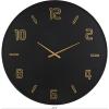 imageDeco 79 Wood Decorative for Home with Gold Hands and NumbersBlack