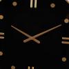 imageDeco 79 Wood Decorative for Home with Gold Hands and NumbersBlack