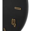 imageDeco 79 Wood Decorative for Home with Gold Hands and NumbersBlack