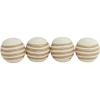 imageDeco 79 Jute Rope Handmade Decorative Ball Orbs ampamp Vase Filler with Varying Designs Set of 4 4quotW 4quotH BlueWhite