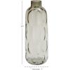 imageDeco 79 Glass Decorative Vase Centerpiece Vase with Bubble Texture Flower Vase for Home Decoration 7quot x 7quot x 17quot Gray7 x 7 x 17