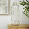 imageDeco 79 Glass Decorative Vase Centerpiece Vase with Bubble Texture Flower Vase for Home Decoration 7quot x 7quot x 17quot Gray7 x 7 x 17