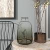imageDeco 79 Glass Decorative Vase Centerpiece Vase with Bubble Texture Flower Vase for Home Decoration 7quot x 7quot x 17quot Gray8 x 8 x 11