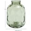 imageDeco 79 Glass Decorative Vase Centerpiece Vase with Bubble Texture Flower Vase for Home Decoration 7quot x 7quot x 17quot Gray8 x 8 x 11