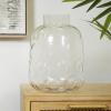 imageDeco 79 Glass Decorative Vase Centerpiece Vase with Bubble Texture Flower Vase for Home Decoration 7quot x 7quot x 17quot Gray8 x 8 x 11