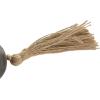 imageDeco 79 Marble Handmade Beaded Garland with Tassel Round Extra Long Orb Small Beads with Tassel with Knotted Brown Jute Beads with Tassel 44quot x 1quot x 1quot WhiteBlack