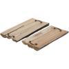imageDeco 79 Teak Wood Floral Intricate Carved Tray Set of 2 11quot 11quotW BrownBrown