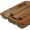 imageDeco 79 Teak Wood Floral Intricate Carved Tray Set of 2 11quot 11quotW BrownBrown
