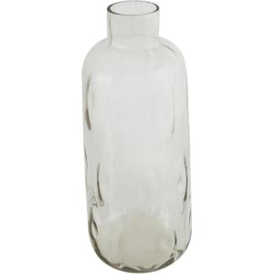 imageDeco 79 Glass Decorative Vase Centerpiece Vase with Bubble Texture Flower Vase for Home Decoration 7quot x 7quot x 17quot Gray6 x 6 x 15
