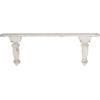 imageDeco 79 Rustic Fiberglass and Wood Floating Shelf 13quotW x 7quotH White13W x 7H