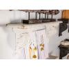 imageDeco 79 Rustic Fiberglass and Wood Floating Shelf 13quotW x 7quotH White13W x 7H