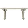 imageDeco 79 Rustic Fiberglass and Wood Floating Shelf 13quotW x 7quotH White32L x 7W x 14H