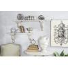 imageDeco 79 Rustic Fiberglass and Wood Floating Shelf 13quotW x 7quotH White32L x 7W x 14H