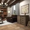imageDeco 79 Rustic Wood Rectangle Cabinet 44quot x 19quot x 32quot BrownBrown