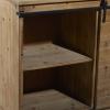 imageDeco 79 Rustic Wood Rectangle Cabinet 44quot x 19quot x 32quot BrownBrown