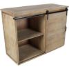 imageDeco 79 Rustic Wood Rectangle Cabinet 44quot x 19quot x 32quot BrownBrown